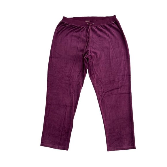 Jane Ashley Women's Drawstring Waist Straight Leg Sweatpants - Picture 1 of 7